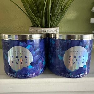 💙🦋NEW BBW X2 SPECIAL EDITION MOONLIGHT PATH CANDLE BUNDLE🦋💙🦋💙🦋💙